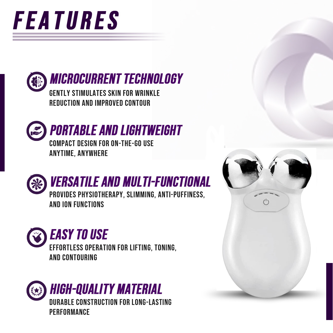 Microcurrent Facial Toning Device - Sculpt and Lift Skin