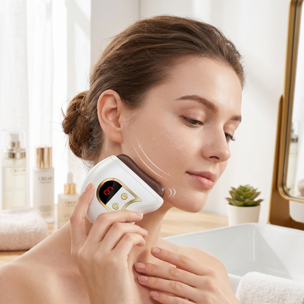 Electric Gua Sha Facial Massager - Sculpt and Depuff