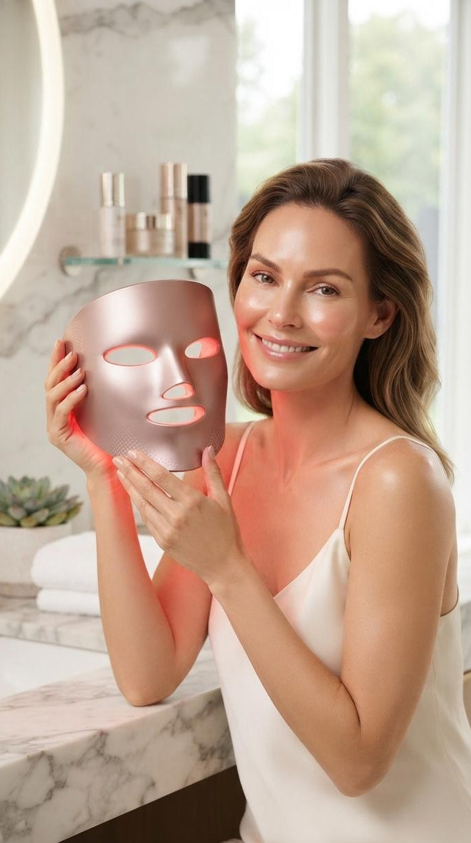 3D Light Therapy Anti-Aging Face Mask & Tachyphoton Freezing-Age Neck Beauty Instrument Set