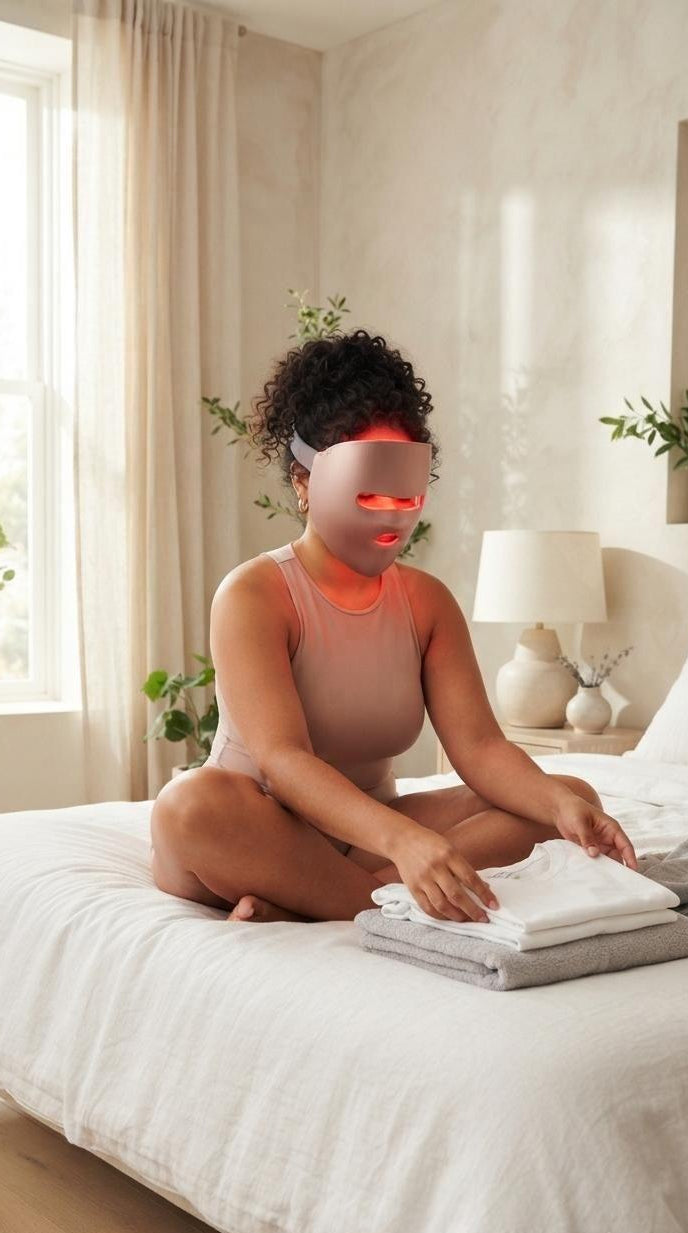 3D Light Therapy Anti-Aging Face Mask & Tachyphoton Freezing-Age Neck Beauty Instrument Set