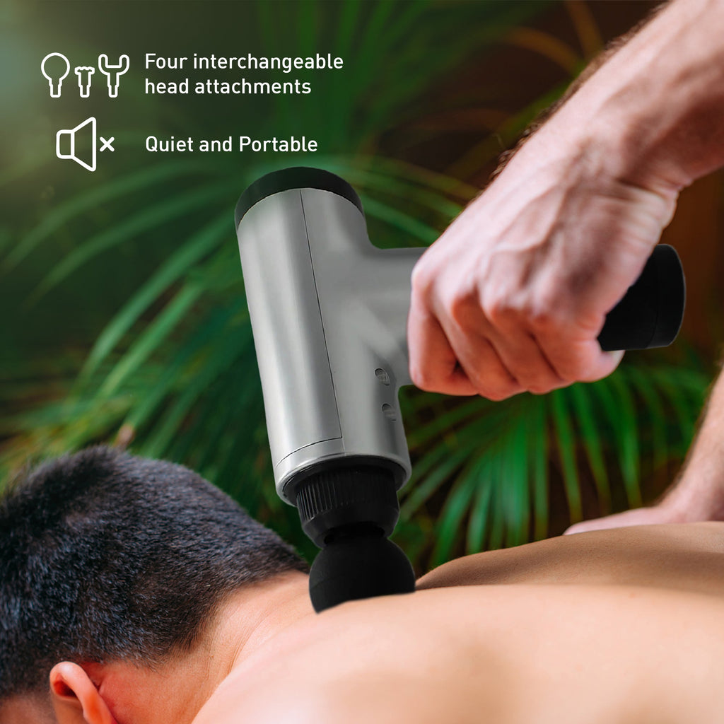 Muscle Recovery Bundle - Deep Tissue Massager and Heat Pad